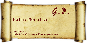 Gulis Morella névjegykártya